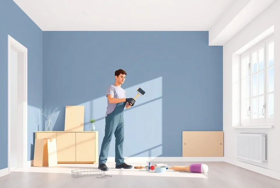 Intérieur rénové après travaux de peinture à Épinay-sur-Orge